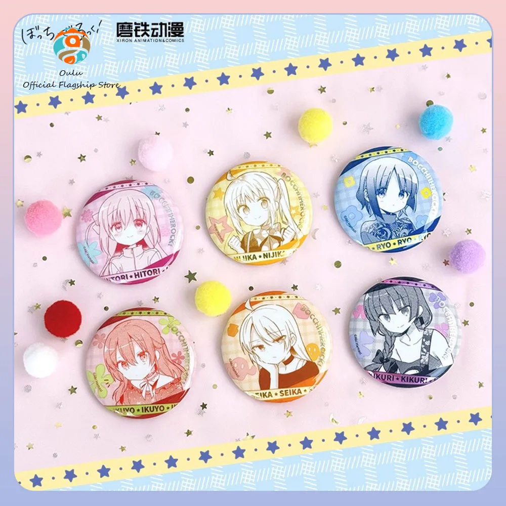 

Новый подлинный Bocchi The Rock! Ограниченная серия Line Art Can Badge Blind Box Bocchi The Rock! Тайная коробка, украшение для рюкзака, подарок