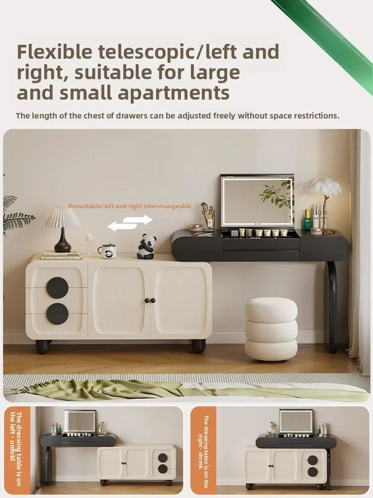 LH panda bedside locker integrated bedroom large capacity wall sundries bucket cabinet wabi sandy wind side cabinet