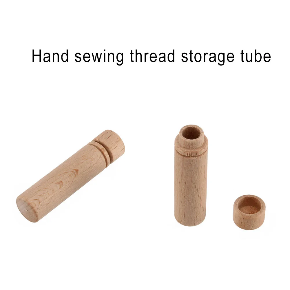 Portable Needle Storage Case Wooded Container DIY Sewing Embroidery Pins Organizer DIY Sewing Embroidery 1 Pc Wooded Mini