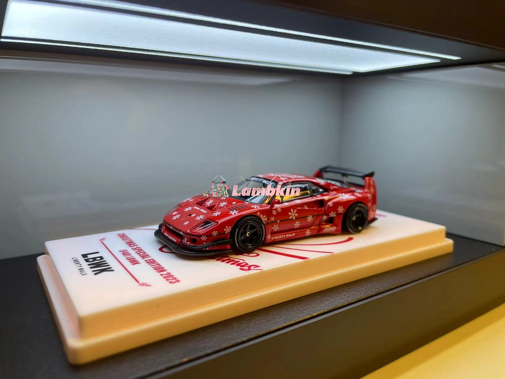 INNO 1:64 Christmas 2023 F40 Liberty Walk LBWK Alloy Car Model good condition plastic removed Special price