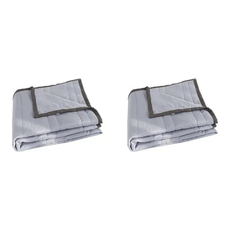 

HLZS-2X Ice Blanket For All-Season - Summer Cooler Quilt For Hot Sleepers And Night Sweats Gray 140 X 200Cm