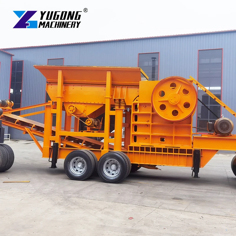2025 Quarry Rock Crushing Plant Multi Function Track-mounted Mobile Mining Stone Jaw Crusher Station Machine