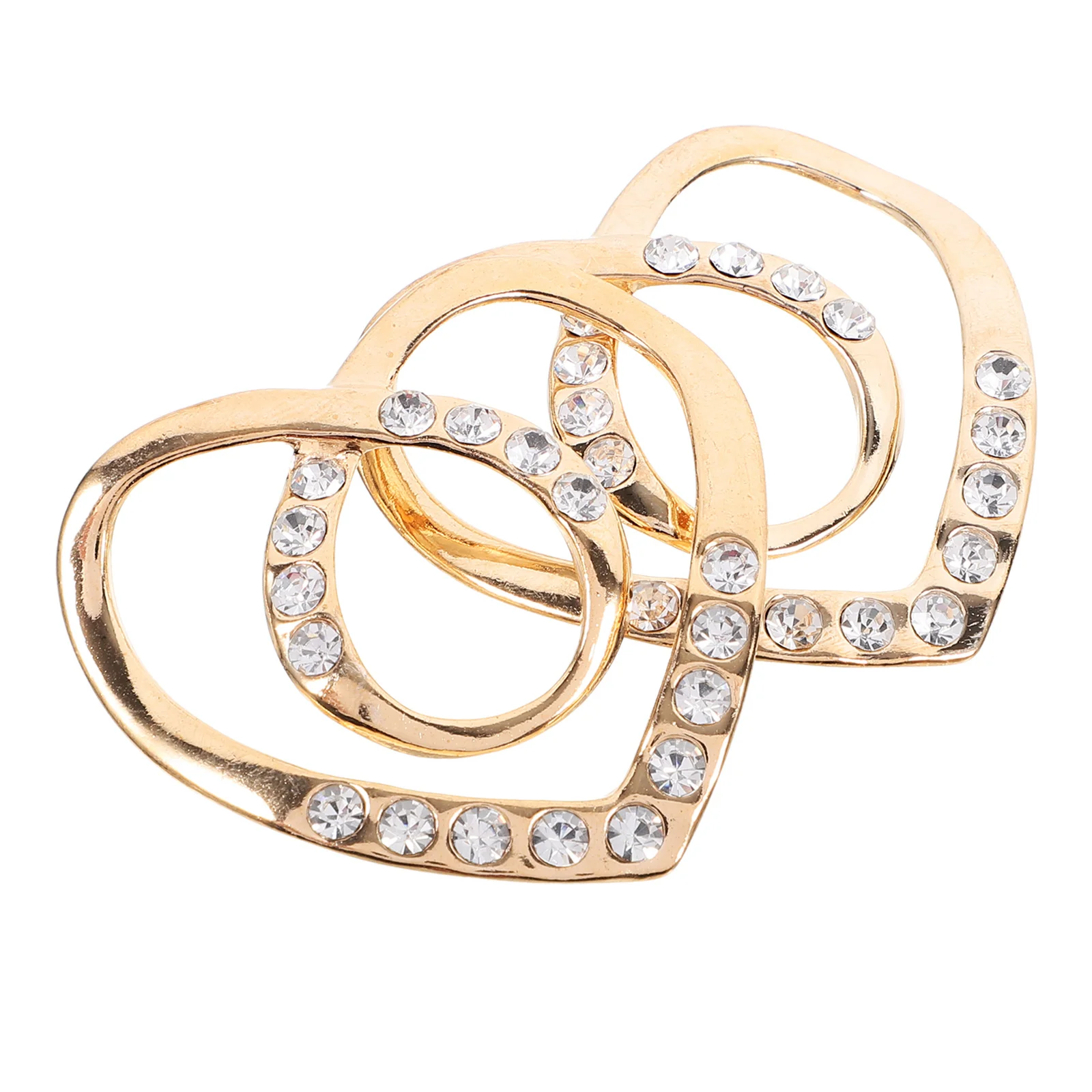 Anillos de diamantes de imitación para mujer, chal ligero, cierre, decoración de ropa, bufanda, anillo con hebilla, cárdigan, hebilla, sujetador para bufanda, 2 uds.