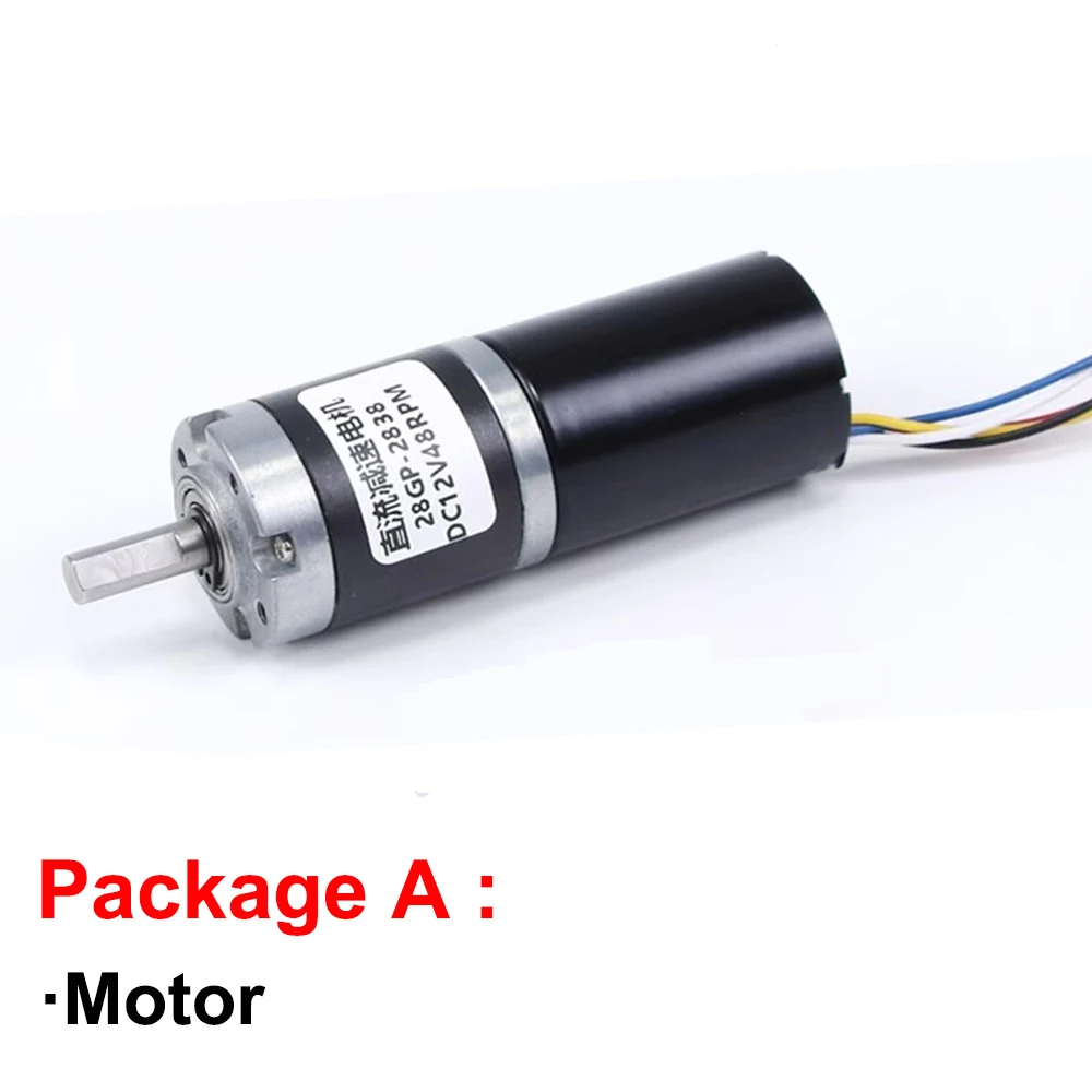 28GP-2838 Brushless DC Reduction Motor 12V 24V Micro Planetary Gear 28mm Adjustable Speed Low Speed Slow Speed Small Motor BLDC