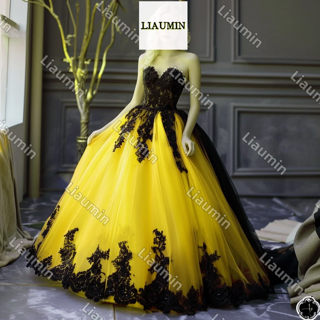 

Custom Made Tulle Lace Floral Applique Sleeveless Strapless Floor Length Lace Up Wedding Gown Formal Evening Prom Dress J5-2.19