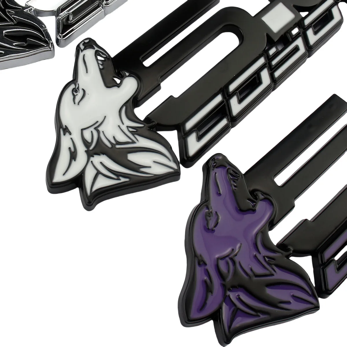 1 زوج سيارة معدنية 5.0 ذئب ماخ شارة شعار شعار الشارات ملصق لفورد موستانج الظلام الحصان شيلبي GT GT350 GT500 اكسسوارات #3