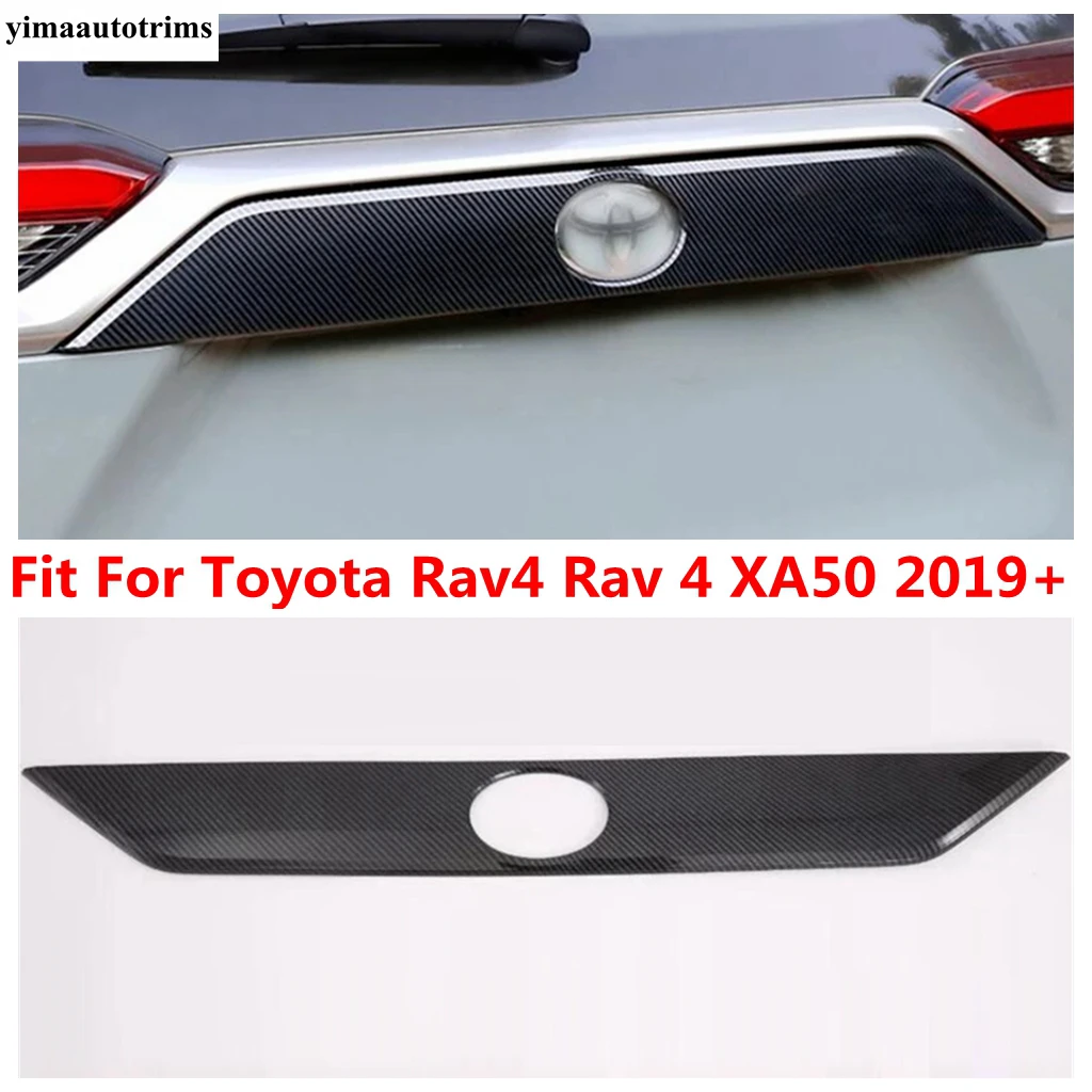 

Rear Trunk Door Panel Plate Sequin Protection Decoration Cover Trim For TOYOTA RAV4 RAV 4 XA50 2019 -2024 ABS Chrome Accessories