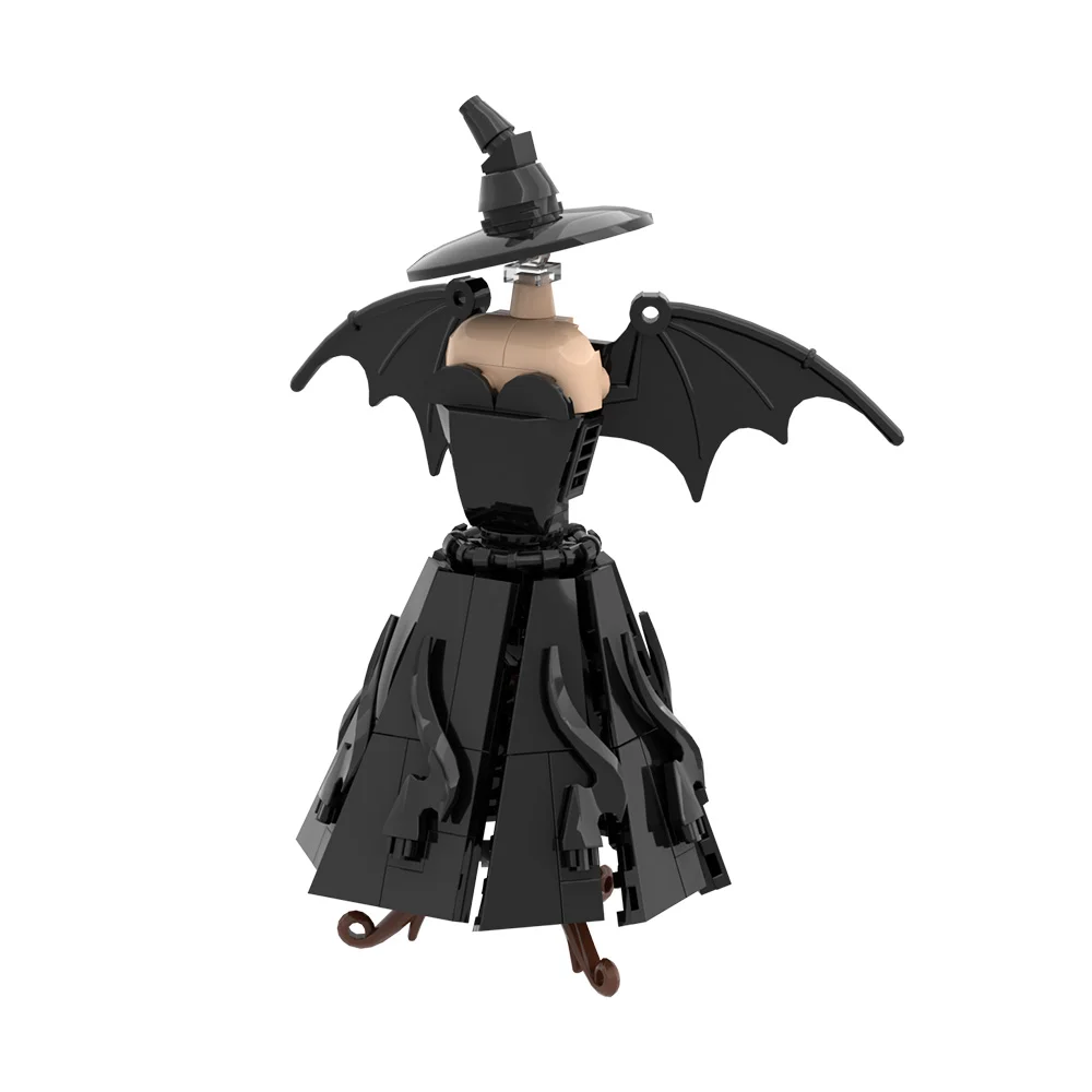 MOC Filme Wicked Modelo Clássico Vestido Kit Tijolos