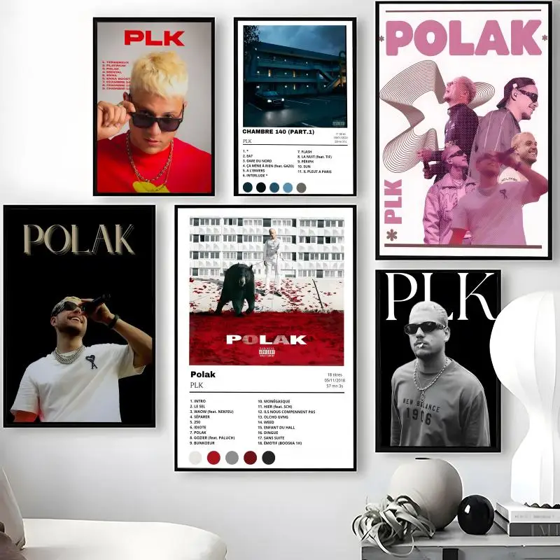 Singer P-PLK Poster Waterproof Self-Stick Wall Art Stickers, Removable Wall Decor for Living Room and Bedroom
