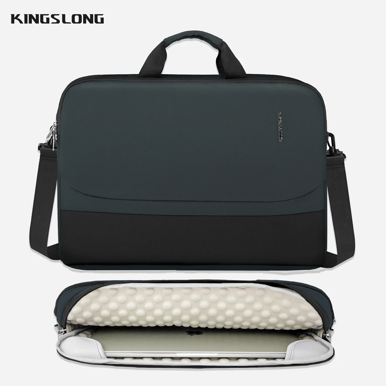 KINGSLONG Laptop Bag Inner Soft Sponge Ball 17 inch Business Computer Shoulder Messenger Bag for Macbook Lenovo HP Dell