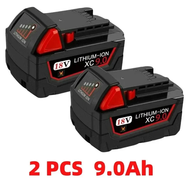 

18V Rechargeable Power Tool Battery 12.0Ah For Milwaukee M18, M18B, M18B2, M18B4, M18B5, M18B9, M18BX,C18B,C18BX 18650