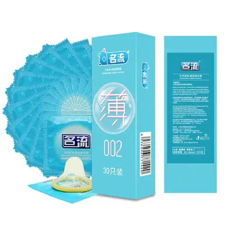 30PC Ultra thin Condom Contraception sexx Toy Lubricated Cock Cover Peniss Sleeves Adult Supplies Wedding Night Fama Latex Condomss
