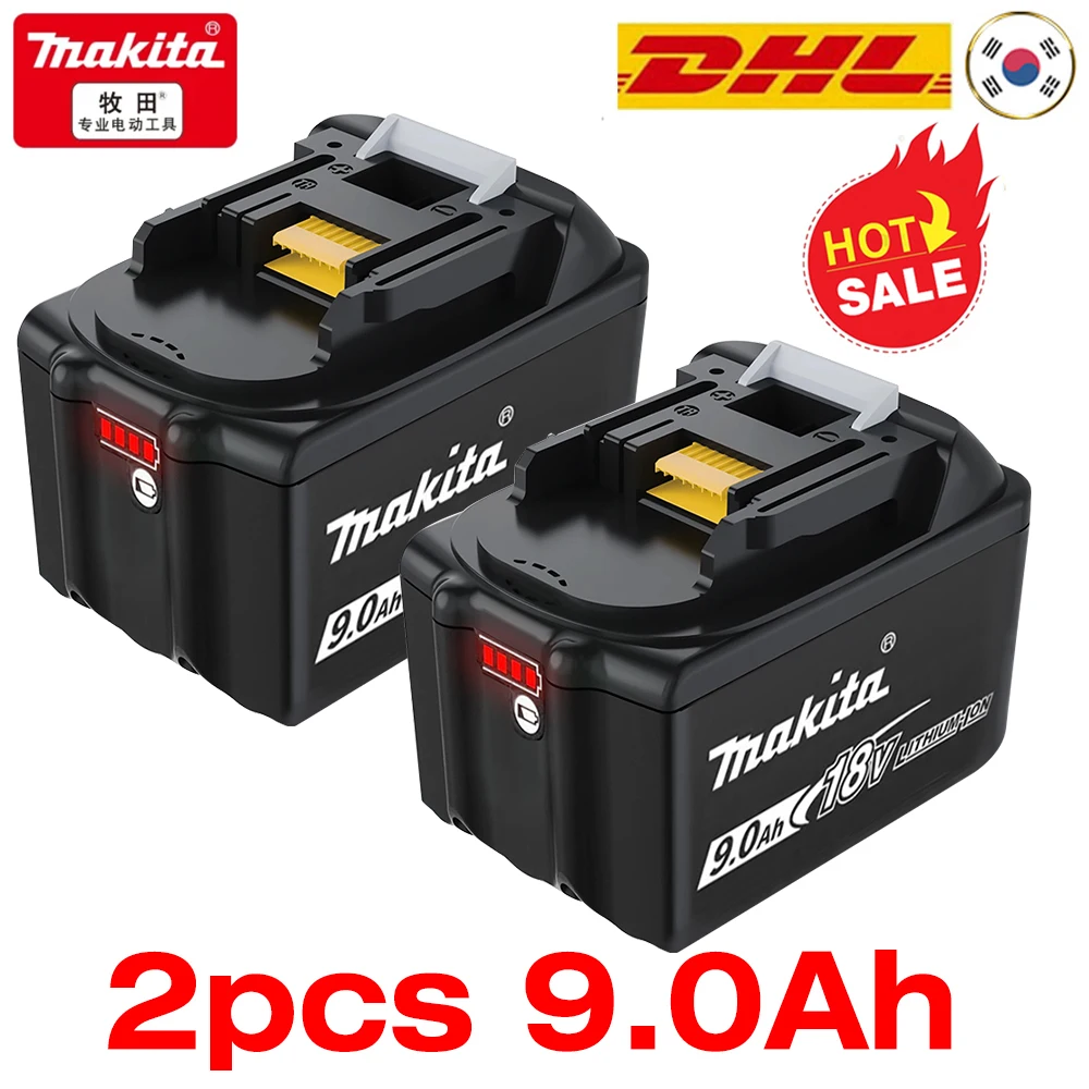 Makita Original de alto rendimiento 18V 9Ah batería de iones de litio para herramientas eléctricas sin escobillas Makita 18V