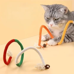 ​​Cat Interactive Toys Molar Cotton Rope Silvervine Cat Teaser Teeth Cleaning Kitten Toys Pet Linen Chew Supplies Accessories