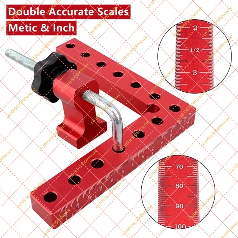 90° Aluminum Alloy Corner Clamp | L-Shaped Right Angle Positioning Bracket for Woodworking & Carpentry