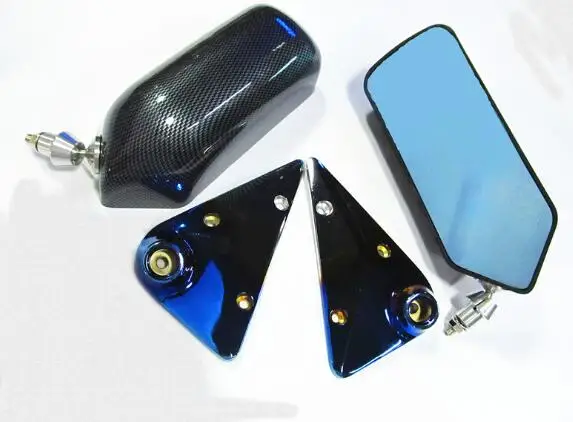 Modification, suitable for F1 general purpose carbon fiber bullet rearview mirror racing model carbon fiber twill