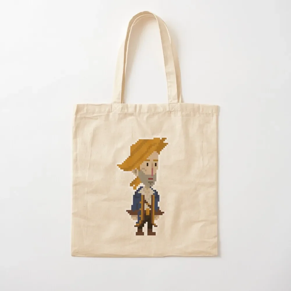 

Guybrush Threepwood Pixel Sprite Tote Bag university shopper bag shopping bags foldable Bag