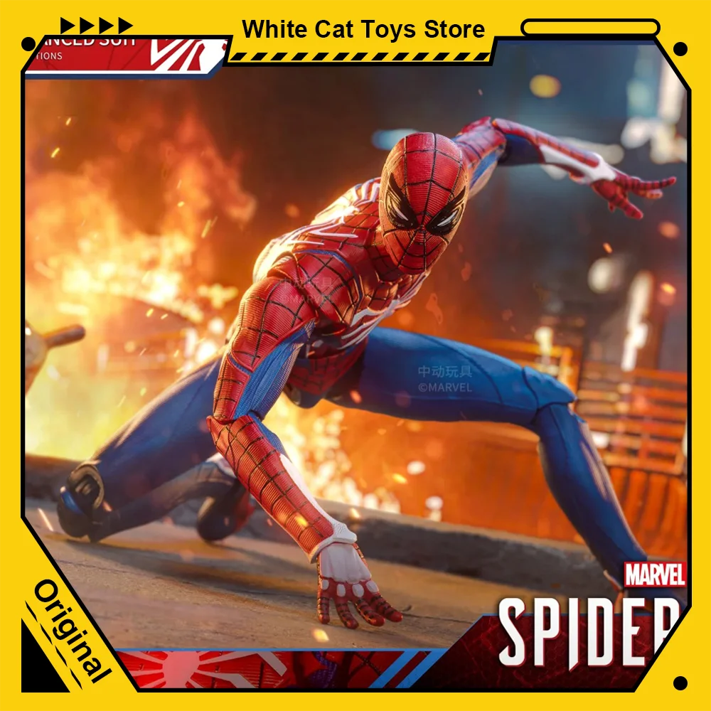 

ZD Toys Ps4 Marvel Legends Avengers 1/10 Spider Man Advanced Suit Action Figures Iron Spider Peter Parker Model Collection Toy