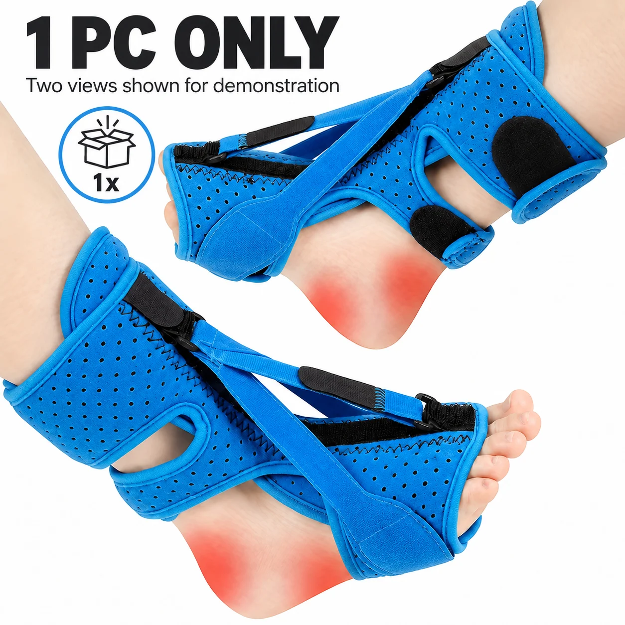 Foot Drop Orthosis Ankle Foot Brace for Hemiplegia Recovery Plantar Fasciitis Support Splint Correction Stabilizer