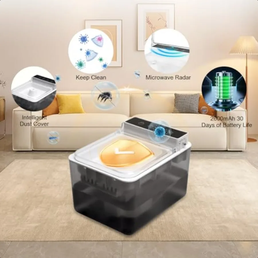 Tempat Minum Kucing Otomatis, Fountain Kucing, Tempat Minum Hewan Peliharaan, Tempat Makan dan Minum Kucing, Tutup Induksi Otomatis, Kapasitas Besar 3L