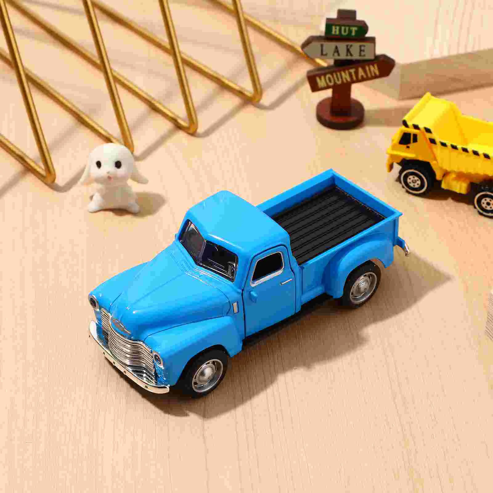 

Classic Alloy Car Model Decor Die-cast Trucks Vintage for Decoration Simulation Toy