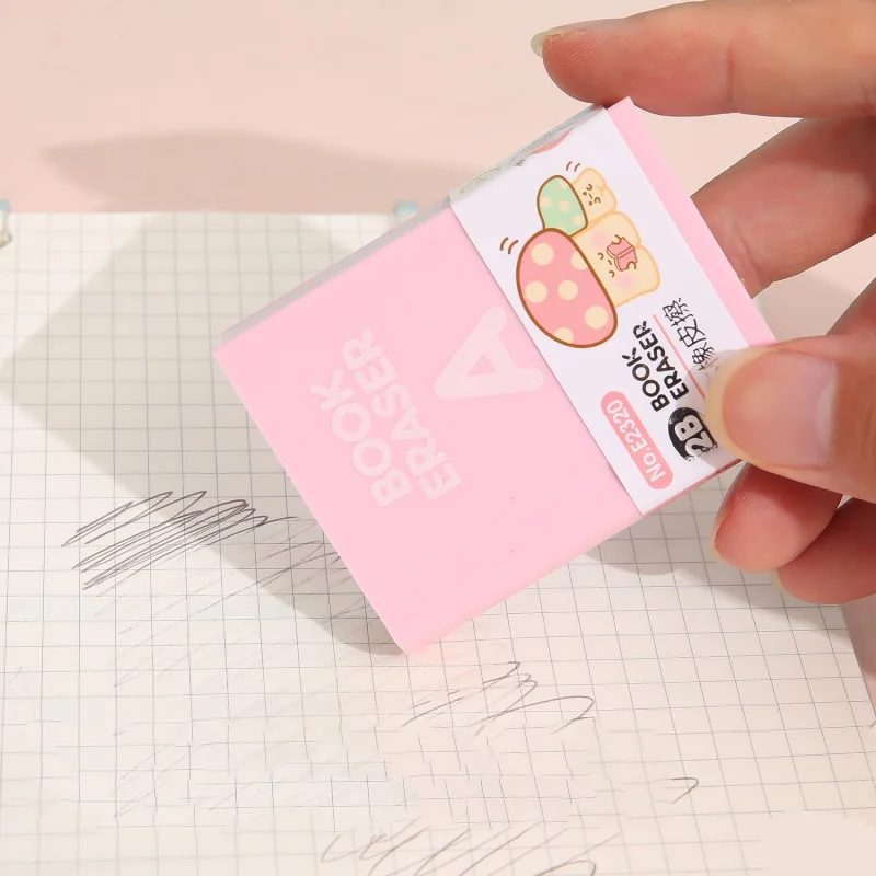 Creative Simulation Textbook Eraser Cute Cartoon Color Book Student Stationery