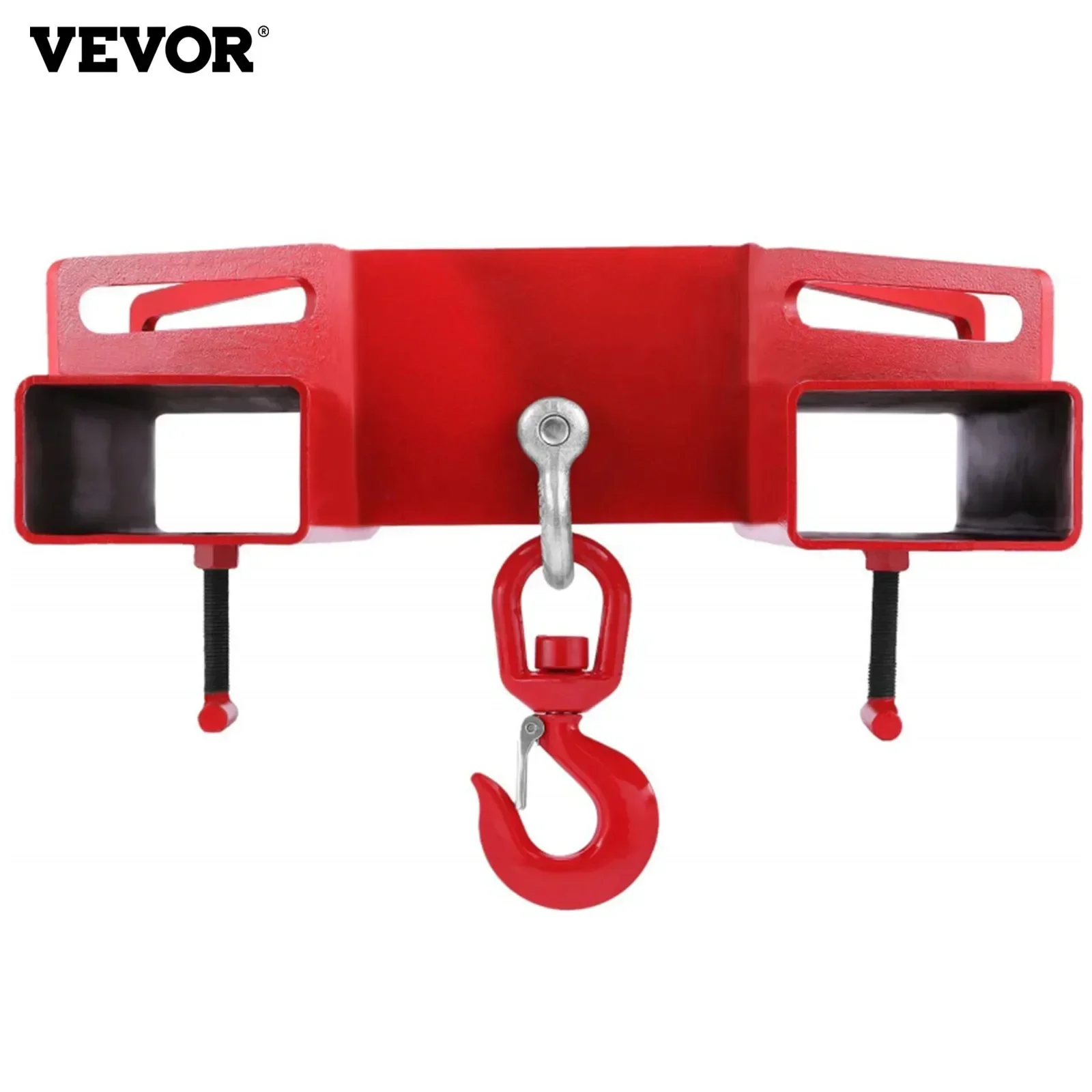 

VEVOR Mophorn Forklift Hook 3T Lifting Hook Double Fork Lifting Hook Forklift Attachment for Mobile Crane