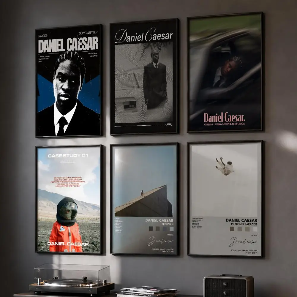Singer D-Daniel Caesar Poster HD Home Wall Stickers House Hallway Living Room Bedroom Bar Office Decor Art Prints
