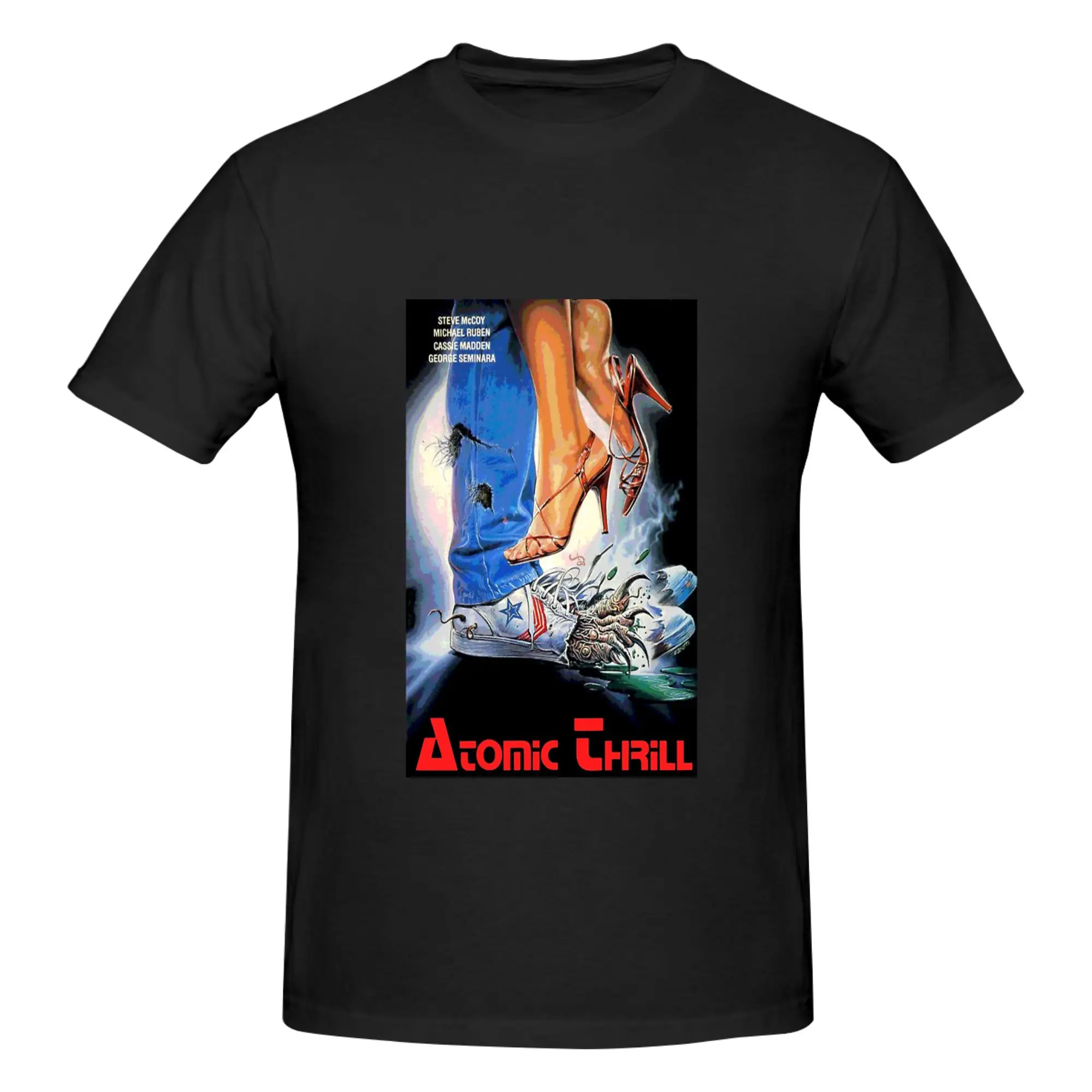 Funny Atomic Thrill Oversized Men's Printed T-Shirt Unisex T shirtBasketball
