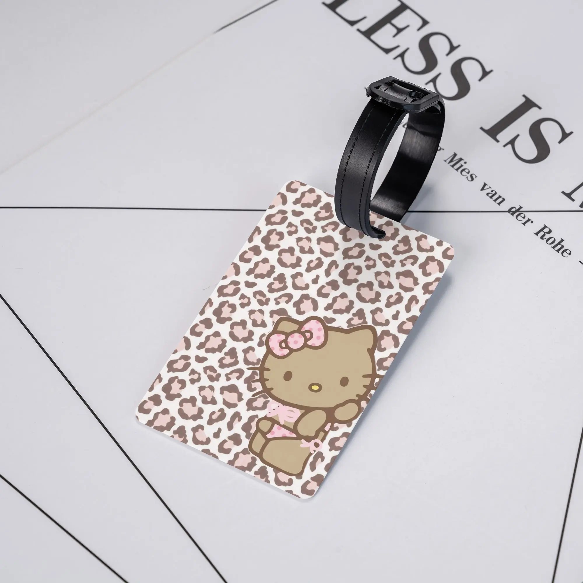 

Luggage Tags Hello Kitty Cat Cartoon Suitcase Silicon Label Name ID Address Luggage Bag Case Tags for Unisex Baggage Tags Gifts