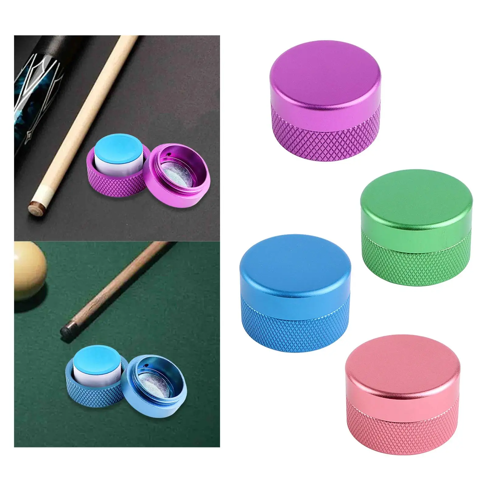 

Ящик для хранения бильярдного мела, держатель для мела для кия, многофункциональный контейнер, аксессуары, чехол для наконечника мела для игрока, снукера