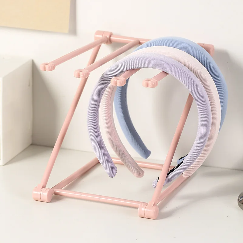 Pink Plastic Jewelry Display Racks Ring Earring Hairband Accessories Storage Organizer Free Shipping Packaging Supplies