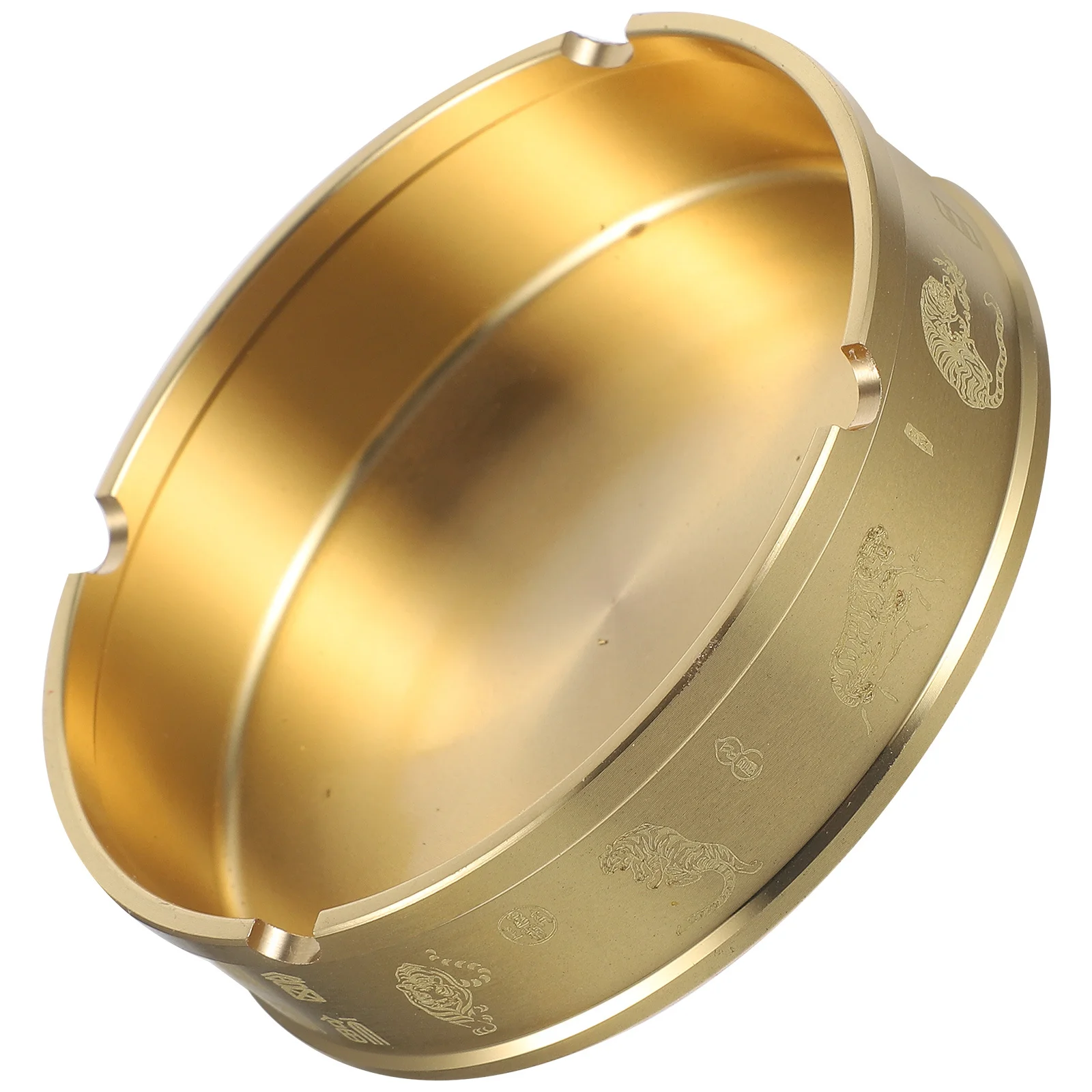 

Brass Holder Desk Ash Trays Outdoors Office Home Round Decorative Outside Retro Desktop Ashtray Ashtray Container