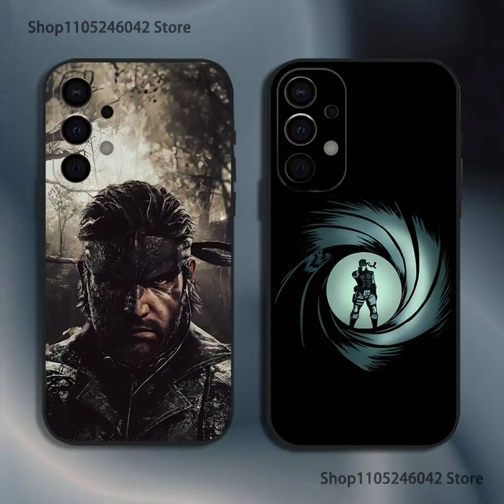 

Game M-Metal G-Gear S-Solid Shockproof Phone Case For Samsung S25,S24,S21,S22,S23,S30,Ultra,S20,Plus,Fe,Lite,5G Black Cover