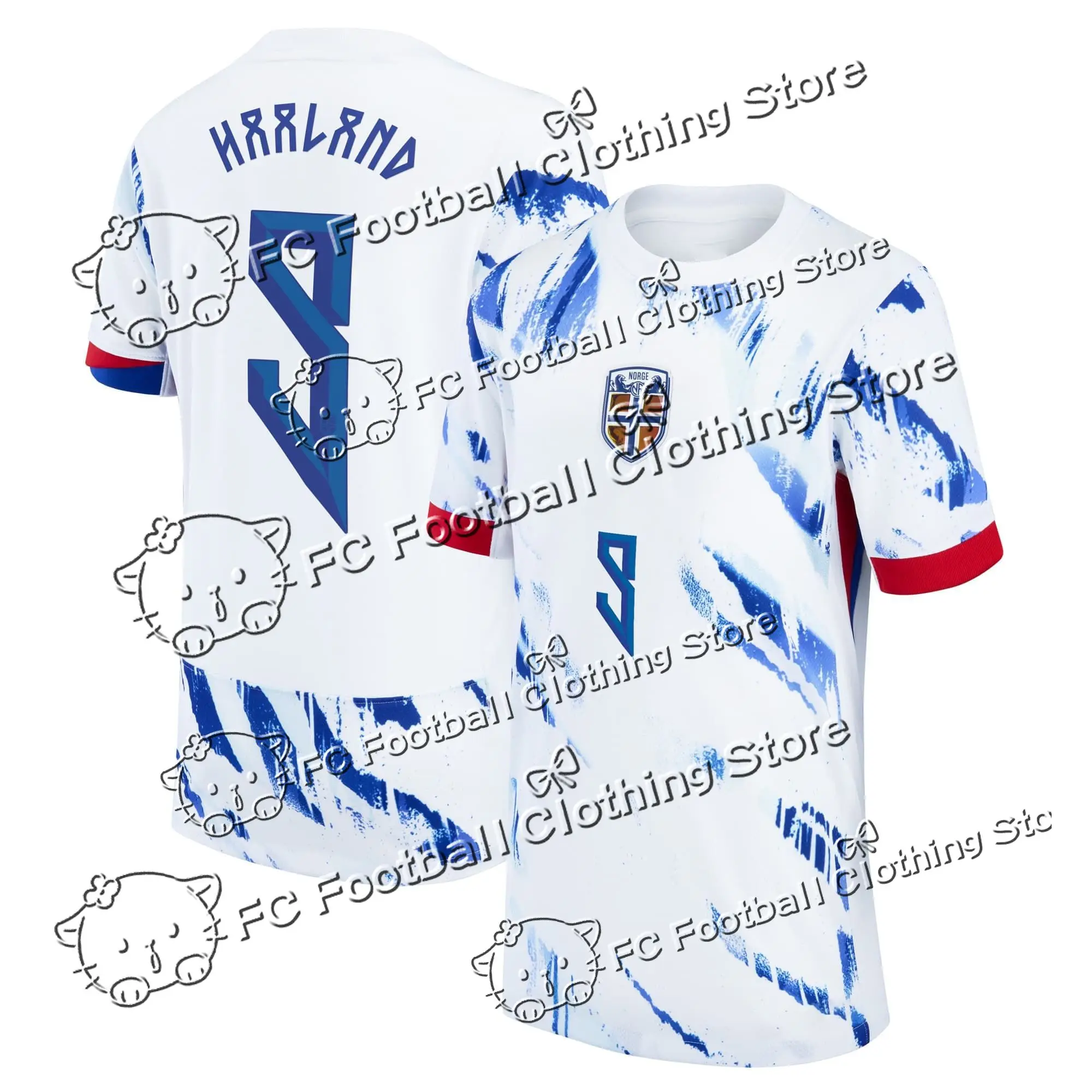 

Classic Retro Norwegian National Team White Jersey Comfortable Casual Breathable Sweat-wicking Motorcycle Tops