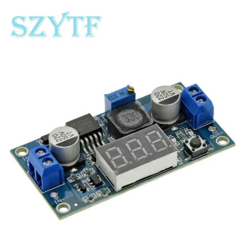 LM2596 DC DC Step Down Converter Voltage Regulator LED Display Voltmeter 4.0~40 To 1.25-37V Buck Adapter Adjustable Power Supply