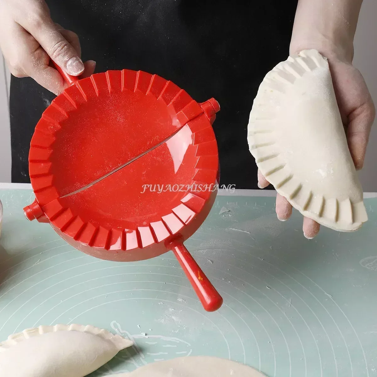 Molde para hacer dumplings de plástico, prensa de masa manual, Clip para dumplings, molde para pastel de raviolis DIY, herramientas de pastelería de cocina, accesorios de cocina