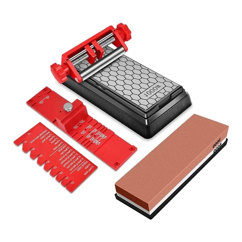 2026 New For Chisels And Planes Angle Gauge From 10° To 45° Wood Honing Guide, Chisel Sharpening Jig With 2 Sharpening Stones