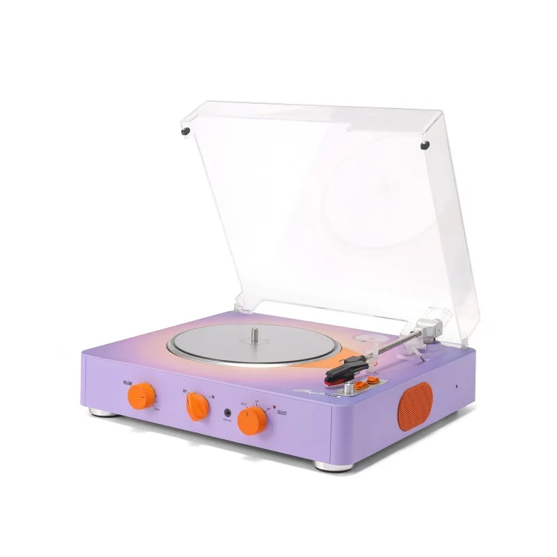 Retro vinyl record player Bluetooth speaker gift speaker integrated speaker, built-in speaker disc press gramophone cross-border
