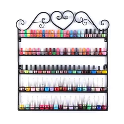 5 Tier Wall Nail Polish Display Rack Organizer Shelf Stand Fit Up To 100 Bottles for Home High Quality