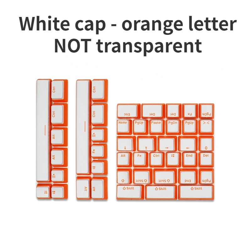 Puding Keycaps Kit suplemen 1.0U 1.25u 1.5U 1.75u tata letak untuk 6.0u Razer 6.5u Corsair Set tutup kunci dengan hitam/putih