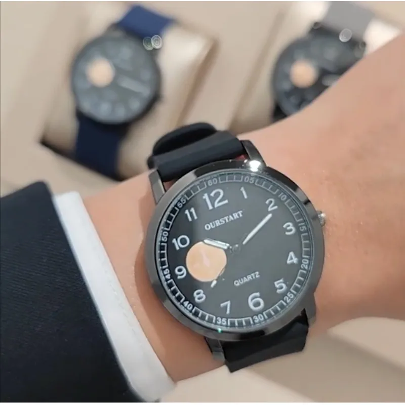 

Кварцевые наручные часы с силиконовым ремешком Модные роскошные мужские кварцевые часы с круглым циферблатом в деловом стиле Мужские винтажные 시계 Часы Мужские Наручные