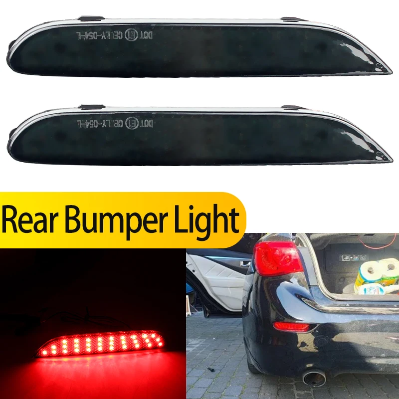 

2PCS Rear Stop Lights Bumper Brake Lamps LED For Nissan Leaf 2011-2016 Pathfinder 2013-2018 Rogue 2014-2016 Rogue Sport 2018-up