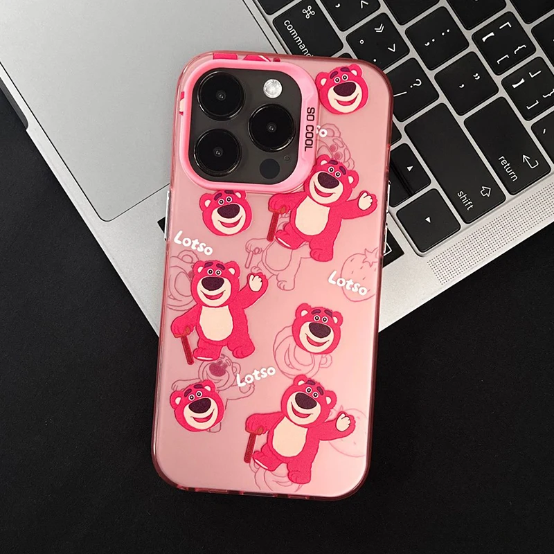 Disney Toy Story Lotso phone Case For Iphone16 15 14 13 12 11 Pro Max 7 8 Plus X XR XS Max Mini Boy Shockproof phone Cover Y2k