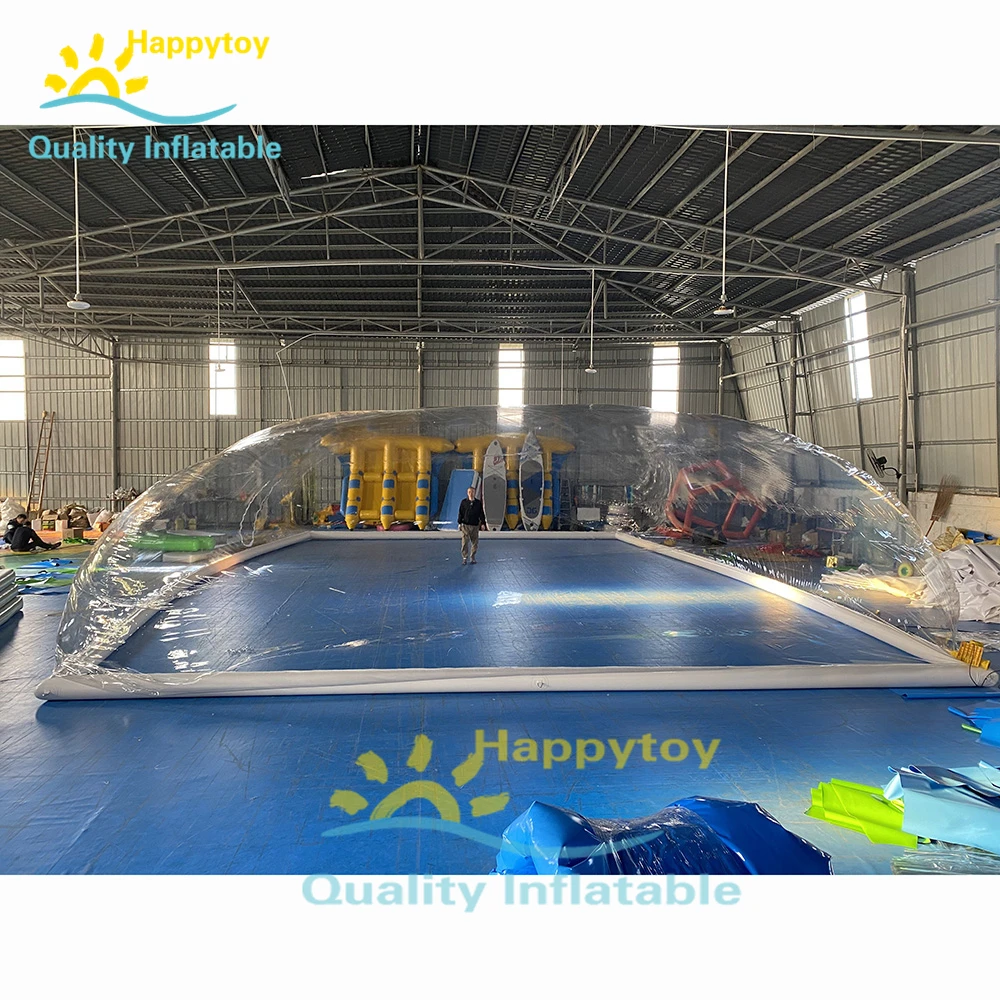 Above Ground Pvc Inflatable Swimming Pool Covers Tent For Outdoors