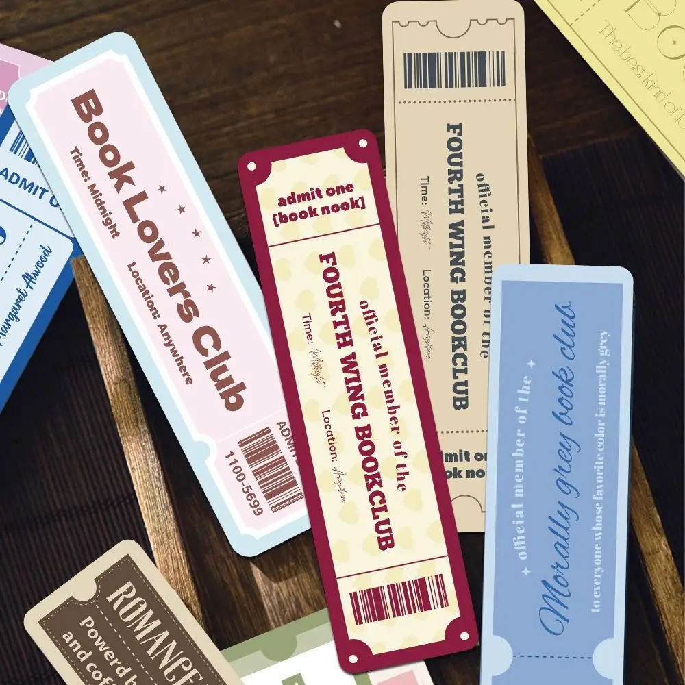 

30pcs New Book Lovers Bookmark Waterproof DIY Reading Book Clip Rectangular Gift Pagination Mark School Office Supplies