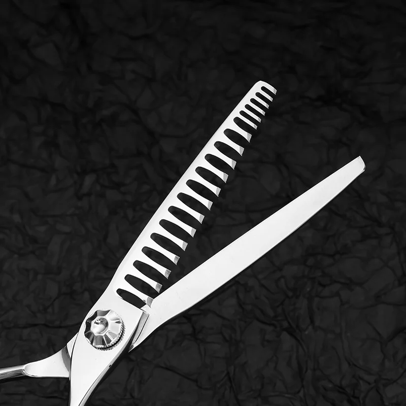 440C 6inch Oil Segmented Gradient Hair Stylist's Special Tooth Scissors