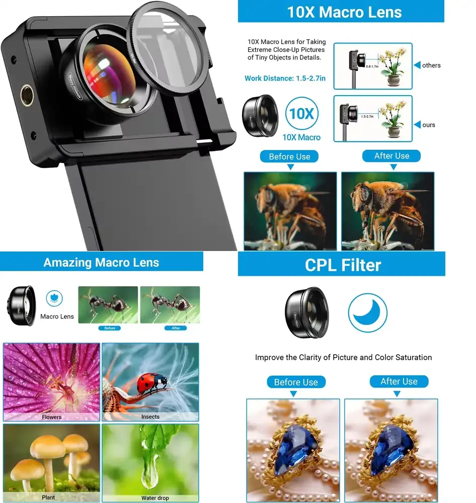 

Макрообъектив APL HB100CPL HD 100 мм с круговым поляризационным фильтром