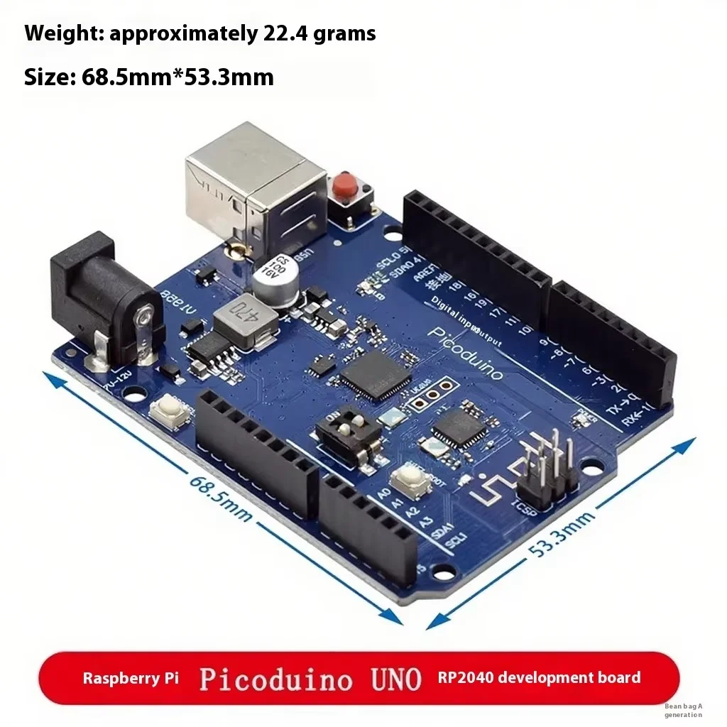 لوحة التطوير الجديدة متوافقة مع Raspberry Pi Pico ويدعم Python مع Raspberry Pi Pico ثنائي النواة RP2040 UNO
