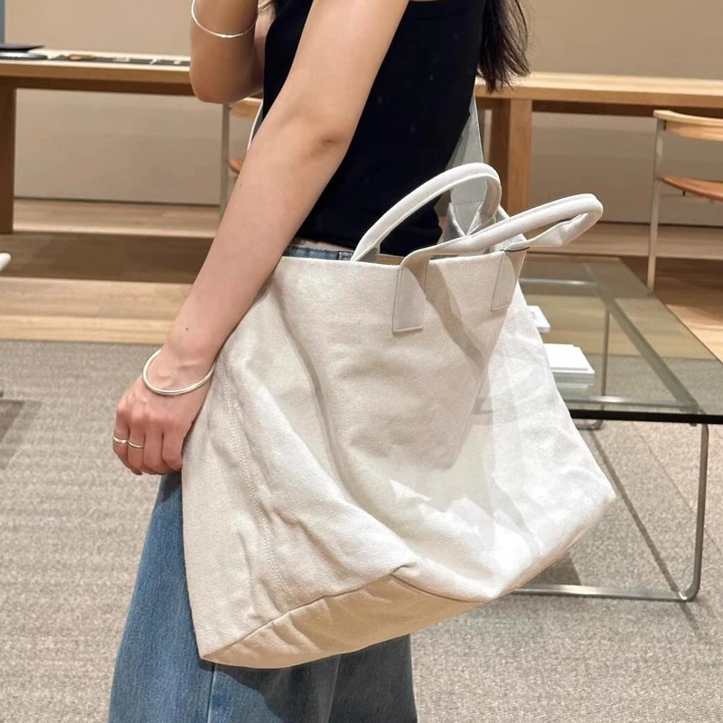 Canvas Tote Messenger Bags For Women Luxury Designer Handbags And Purses 2024 New In Casual Large Capacity Shoulder Crossbody